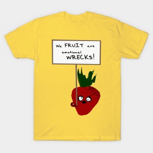 Strawberry Protesting Vegans T-Shirt